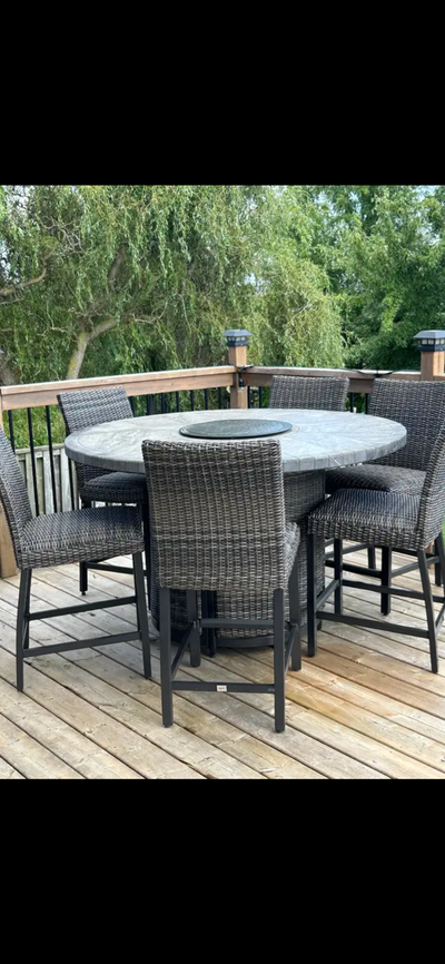 Bar Height Outdoor Fire Table, View more