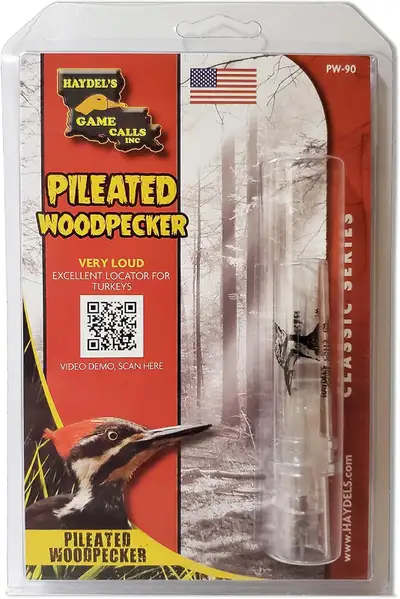 Haydel's Game Calls Inc. PW-90 Pileated Woodpecker Call, Turkey, View more