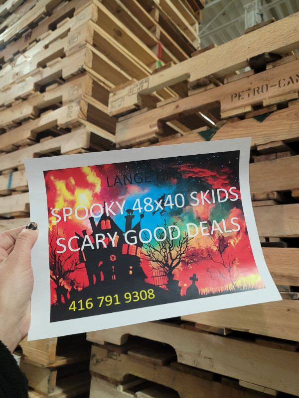 ♻ skids sale INDOOR wood PLASTIC good dry SKIDS in stock NO WAIT in Hobbies & Crafts in Mississauga / Peel Region - Image 4