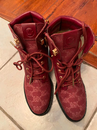 Michael kors burgundy boots
