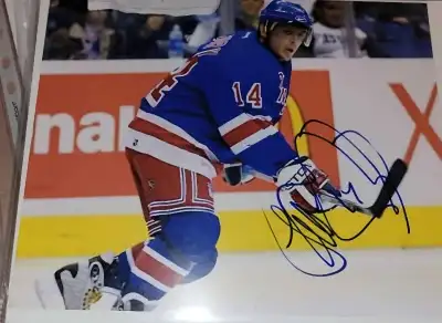 Theo Fleury signed 8x10 picture Rangers Hockey, View more