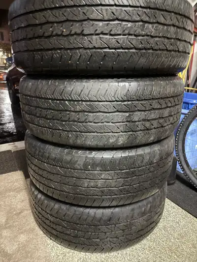 I'm selling a set of four 275/60/R20 Hankook Dynapro all season tires that are in used condition. *...