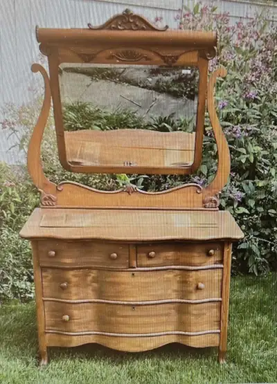 Antique dresser & matching wash stand Both need restoration (drawers need new bases) Showing their a...