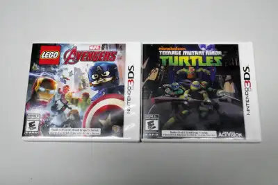 Nintendo 3DS Games - Marvel Avengers - Teenage Mutant Ninja Turtles 15 each Pick up in Orleans Cash...