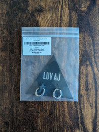 NEW Silver Carmella Hoop Earrings - LUV AJ