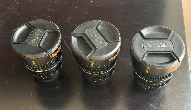 Veydra Mini Prime Cine Lens Kit 12mm, 25mm, 50mm, MFT in Cameras & Camcorders in City of Toronto - Image 2