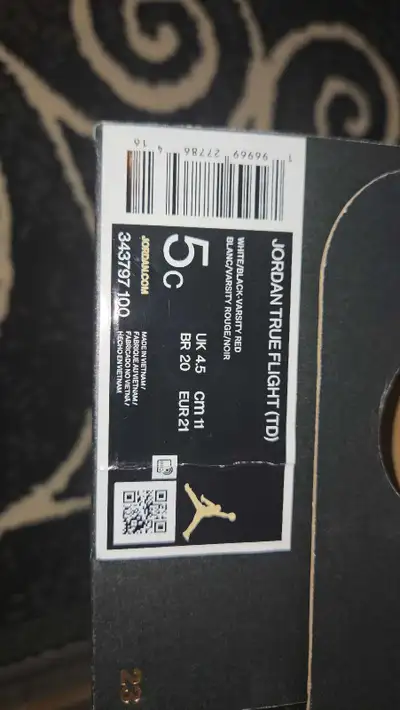 Jordan True Flight TD baby boy size 5C, View more