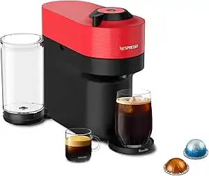 Nespresso Vertuo Pop+ Spicy Red Espresso Machine by Breville -, View more
