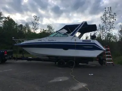 1989 Thundercraft 265 Temptation 29 ft LOA on 10,000lb trailer. 2 x 4.3L LX Merc 205hp engines with...
