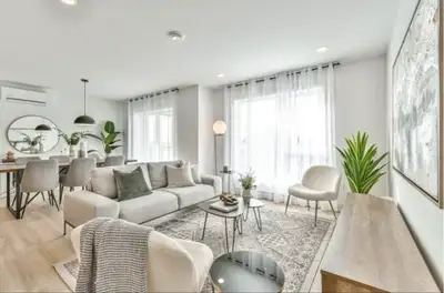Appartement de 2 chambres et 1 salle de bain