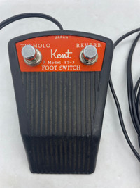 Kent FS-3 dual on-off footswitch. Made in Japan 