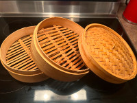 Panier cuiseur-vapeur en bambou
