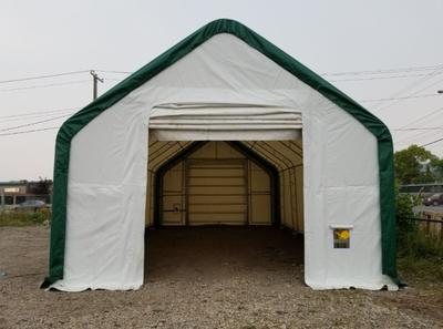 Abri de Stockage en Dôme 30'x40'x15' (450g PVC), View more