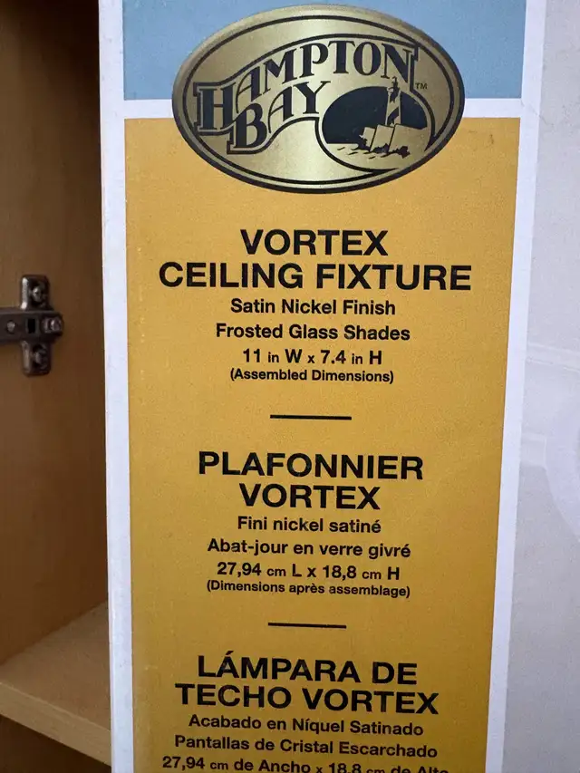 NEW Hampton Bay Ceiling Light Fixture in Indoor Lighting & Fans in Kitchener / Waterloo - Image 3