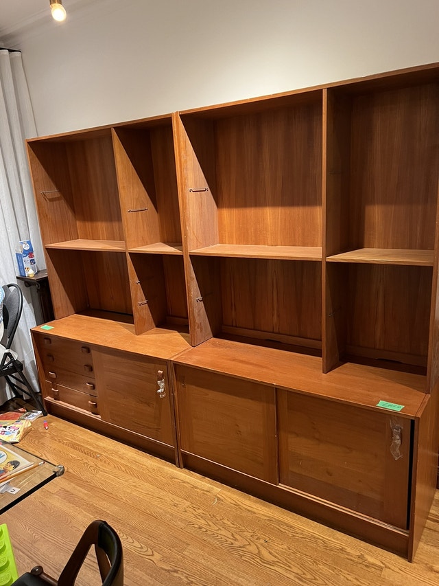 Danish Teak Sideboard Hutch / Buffet avec huche en teck Buffets et vaisseliers Ville de