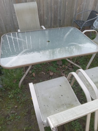 Outdoor Glass Table