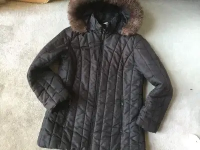 LADIES  HOODED WINTER COAT - SMALL, View more