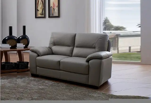 Genuine Top Grain Real Leather Sofa in Couches & Futons in Vancouver - Image 5