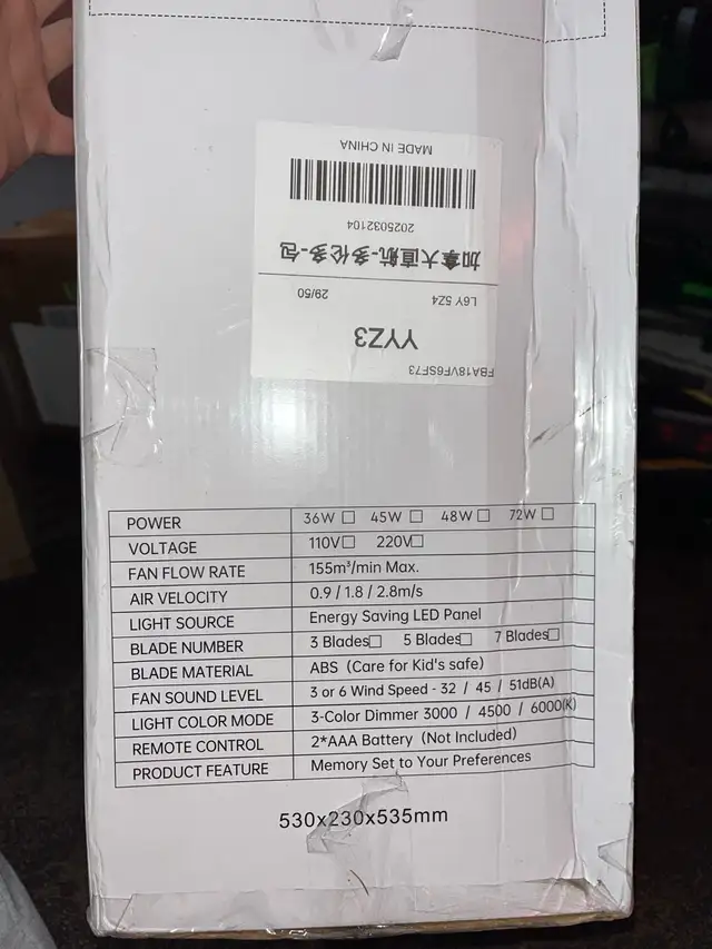 Modern Ceiling Fan in Indoor Lighting & Fans in Windsor Region - Image 4