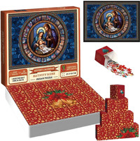 Nativity Scene Jigsaw Advent Calendar Puzzle 1000 PCS 24 Boxes