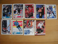 9 cartes de hockey de 1998