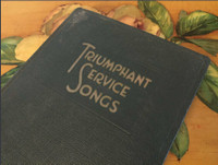 3 Antique/Vintage Hymn Books..nice selection / Free Book