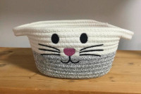 Handwoven Cat Storage Basket