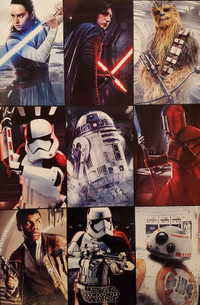 Framed Star Wars Posters-Brand new- on Sale-recent movies