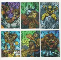 Wolverine~ From Then Till Now #2 /1-6 Card Prism Set 1992 NM/MT.