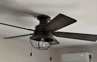 Ventilateur de plafond 52 pouces de style vintage