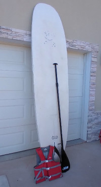 SUP - Paddle Board, Paddle, & Life Jacket for sale