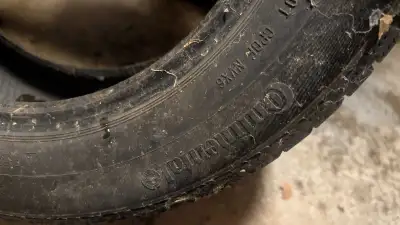4x Continental extreme winter contact 205-55r16. 2 tires at 7mm 2 at 5mm. Not on wear bar. Only sell...