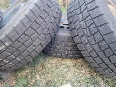 4 Dunlop winter tires on rims, balanced. 195/60r15 with a 4 bolt pattern. Deep tread, these were bar...