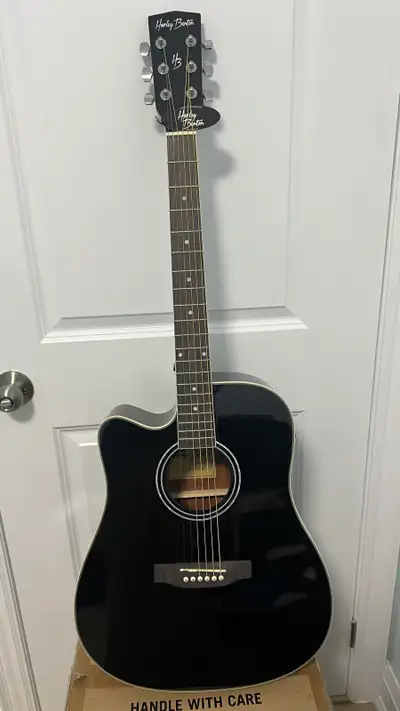 Reduced$25:Left handed Harley Benton acoustic  CLD-60SCE BK, View more