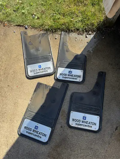Set of front and rear gatorback mudflaps. $100