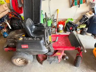 Toro Zero Turn Mower. Units runs but wont drive. Not sure what the issue is but willing to let go fo...