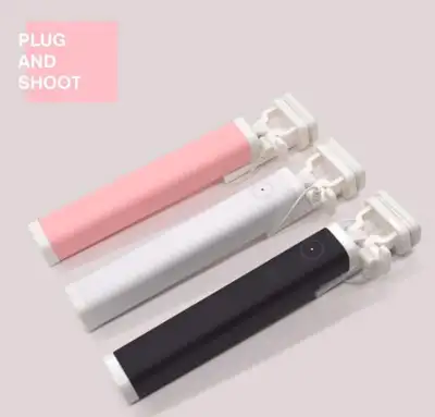 Rechargeable Wireless Bluetooth Connection Selfie Stick - PINK, View more