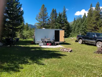 I looking to sell my 7x14 cargo camper. I converted a enclosed cargo trailer into a camper myself. T...