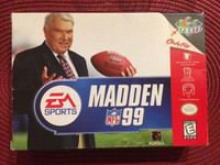 N64 Madden 99 with box and insert