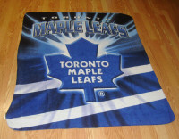 Like New Maple Leafs Hockey Fleece Blanket - $24