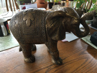 Elephant Statue - Brass colored