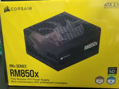 Selling a brand new, still in the shrink wrap Corsair 850 watt RMX power supply. Received it as an r...
