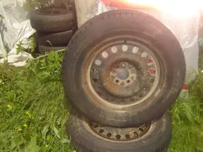 4 Rims & Tires - Champiro Winter Pro H P 235 65R17 rims are 5on 112mm asking $50