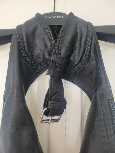 Genuine leather chaps, View more