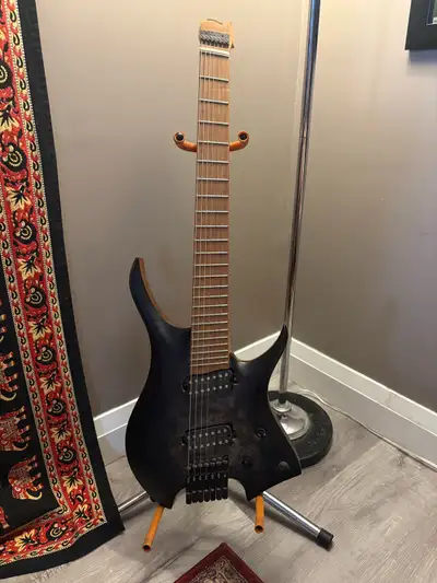 K.N. Headless Multiscale Guitar – Burl Poplar Burst, View more