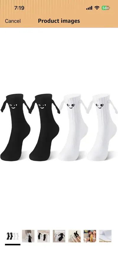 brand new holding hands socks - 2 pairs , View more