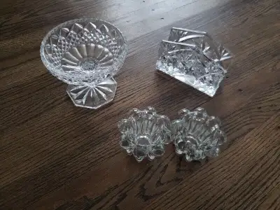 Crystal Napkin Holder, Candy Dish & Candle Holders, View more