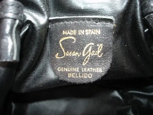 Sac en Cuir veritable SUZAN GAIL Vintage Leather bag Spain 1940 in Women's - Bags & Wallets in City of Montréal - Image 4