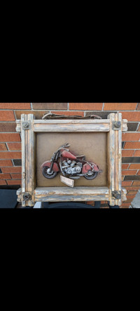 Harley Davidson Framed Motorcycle 