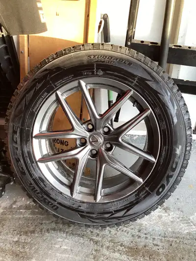 Rims and Tires Like New Condition. Approx 7000km driven on them over 2 winter seasons. Rims have tir...